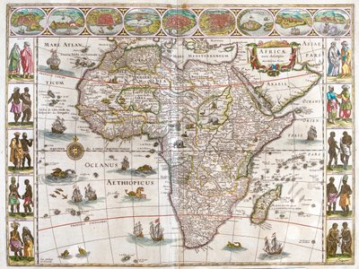 Africa, in "Theatrum Orbis Terrarum, sive Atlas Novus" di Willem Blaeu, Amsterdam da Willem Blaeu