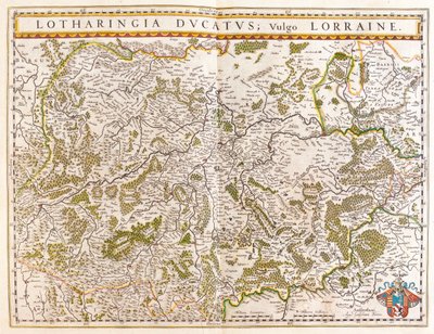 llorraine, in "Theatrum Orbis Terrarum, sive Atlas Novus" di Willem Blaeu, Amsterdam da Willem Blaeu