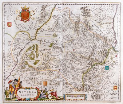 regione che comprende Pamplona, Bayonne e San Sebastian, in "Theatrum Orbis Terrarum, sive Atlas Novus" di Willem Blaeu, Amsterdam da Willem Blaeu