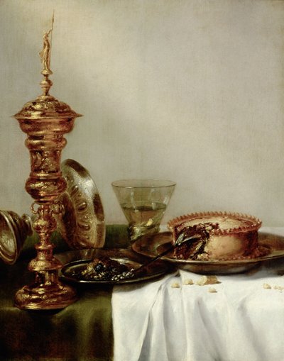 Tavolo coperto, 1634 da Willem Claesz. Heda