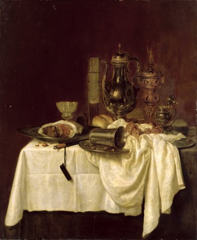 Natura morta, 1638 da Willem Claesz. Heda