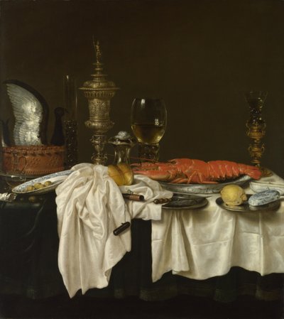Natura Morta con Aragosta da Willem Claesz. Heda