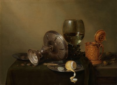 Natura morta con boccale di birra dorato da Willem Claesz. Heda