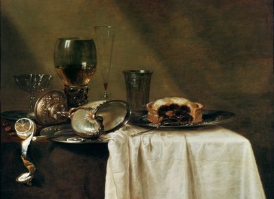 La crostata di ribes nero, 1635 da Willem Claesz. Heda