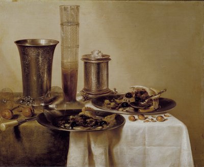 Il dessert, 1637 da Willem Claesz. Heda