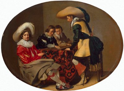 Giocatori di Tric-Trac, c. 1630 da Willem Cornelisz Duyster