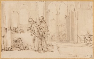 Pietro e Giovanni alla porta del tempio da Willem Drost