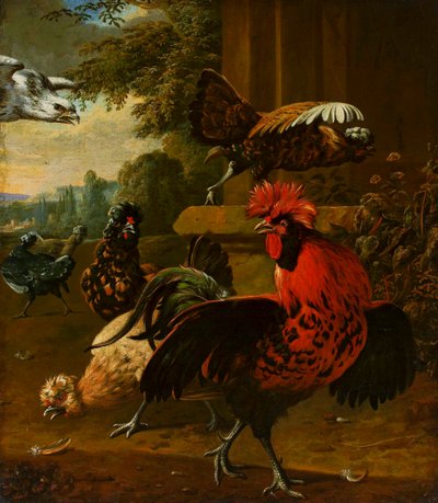 Uccelli attaccati da un falco da Willem Frederiksz van Royen