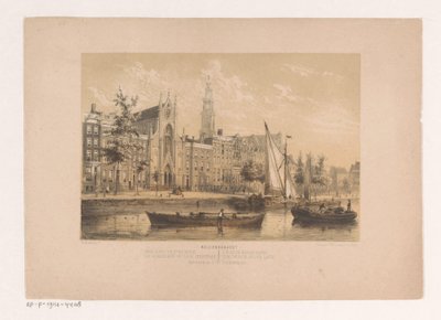 Keizersgracht con la Chiesa di Nostra Signora ad Amsterdam da Willem Hekking jr.