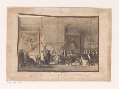 Sala del consiglio e della fedeltà ad Amsterdam (Oude Zijds Voorburgwal. Het stadhuis) da Willem Hekking jr.