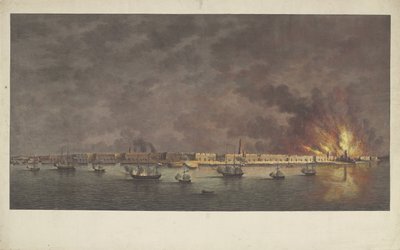Bombardamento di Anversa, 1830 da Willem Hendrik Hoogkamer