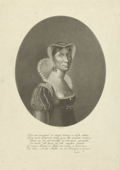 Ritratto di Guglielmina Federica Luisa, regina dei Paesi Bassi da Willem Hendrik Hoogkamer