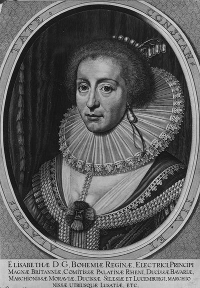 Elisabetta, regina di Boemia, 1630 da Willem Hondius