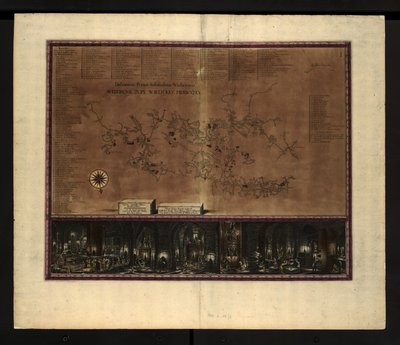 Mappa delle Miniere di Sale di Wieliczka da Willem Hondius