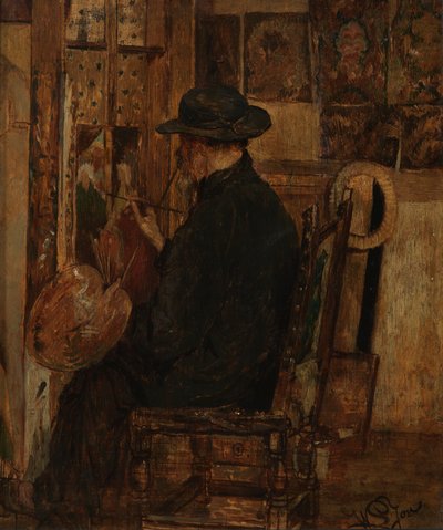 Lo studio di Willem Linnig I, padre del pittore da Willem II Linnig
