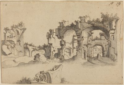 Le Terme di Caracalla, Roma da Willem II Nieuwlandt
