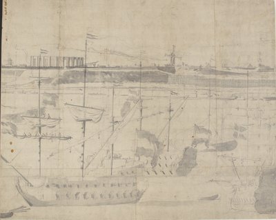 La flotta olandese alla rada di Copenaghen 1658 da Willem I van de Velde
