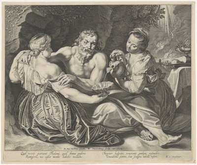 Lot ubriacato dalle sue figlie da Willem Isaacsz. van Swanenburg