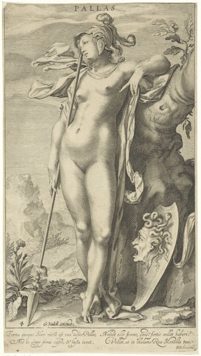 Minerva presso un albero da Willem Isaacsz. van Swanenburg