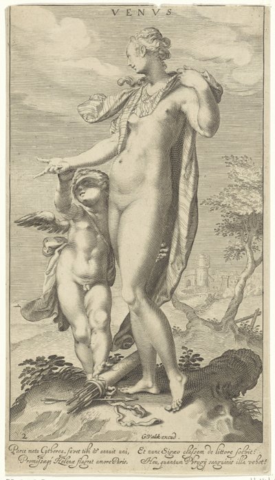 Venere e Cupido da Willem Isaacsz. van Swanenburg