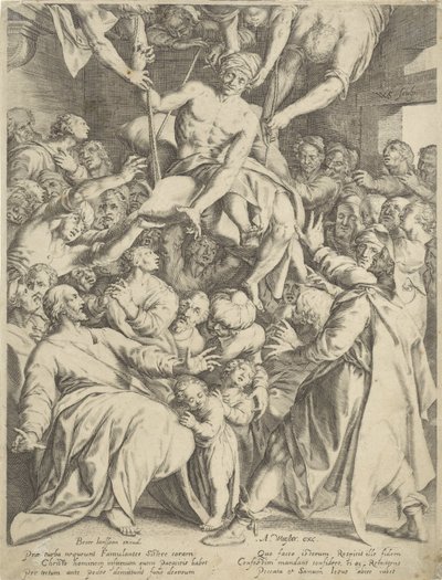 Paralitico calato dal tetto a Cristo da Willem Isaacsz. van Swanenburg