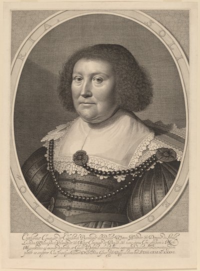 Caterina, contessa di Pallandt da Willem Jacobsz Delff after Michiel van Miereveld