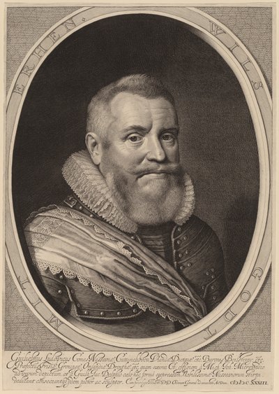 Guglielmo Luigi, Conte di Nassau-Beilstein da Willem Jacobsz Delff after Michiel van Miereveld