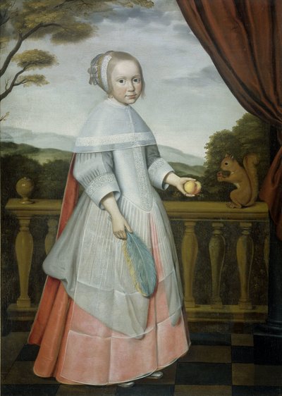 Ritratto di Elisabeth van Oosten (1660-1714), da bambina da Willem Jansz. Ploy (attributed to)