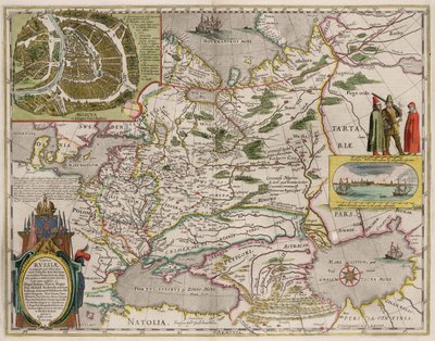 Mappa della Russia e di Mosca Da: Theatrum Orbis Terrarum..., 1645 da Willem Janszoon Blaeu
