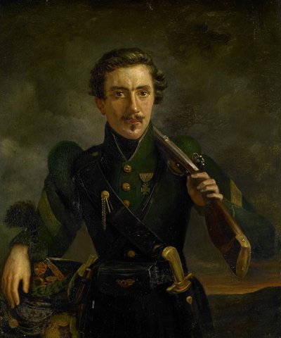 Autoritratto in uniforme dei fucilieri da Willem Jodocus Mattheus Engelberts