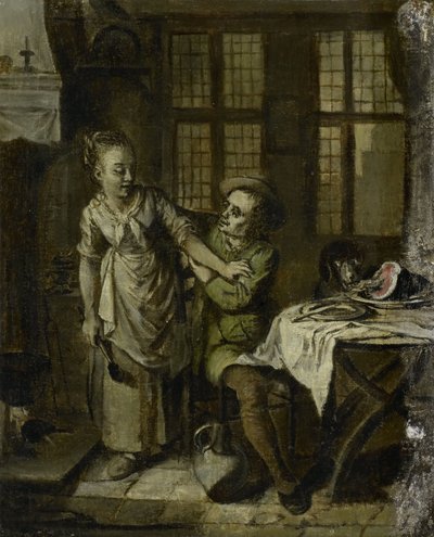 Scena galante in una cucina da Willem Joseph Laquy