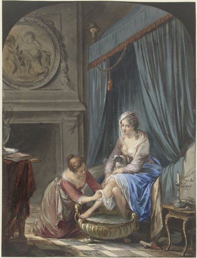 Toeletta di una giovane donna da Willem Joseph Laquy
