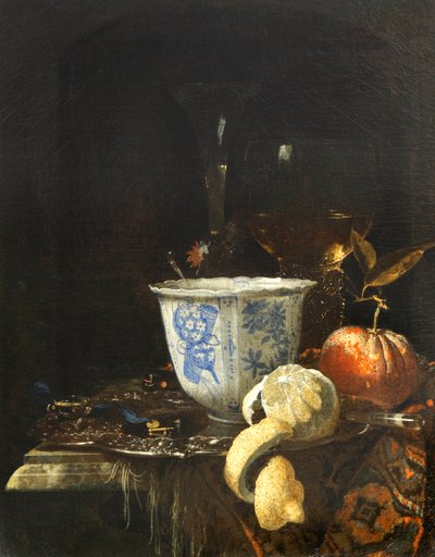 Natura morta con una ciotola di porcellana cinese da Willem Kalf
