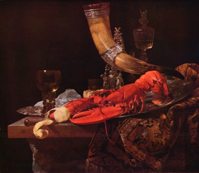 Natura morta con corno da bere, c1653, 1938 da Willem Kalf