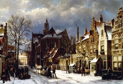 Scena di strada, Amsterdam da Willem Koekkoek