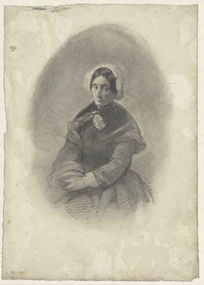 Ritratto di donna in ovale da Willem Maris