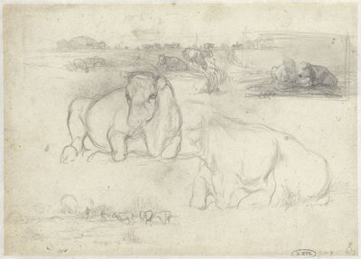 Schizzi di mucche da Willem Maris