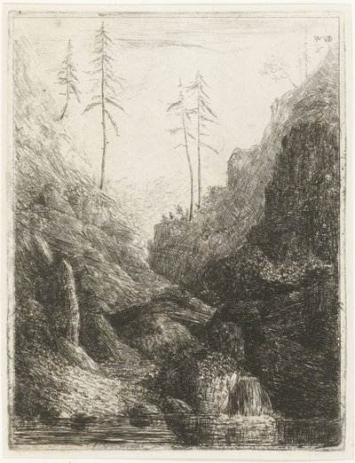 Paesaggio roccioso da Willem Matthias Jan van Dielen