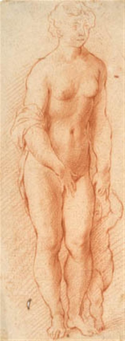 Venere e Amore. Gruppo scultoreo di Georg Petel visto mezzo girato a destra da Willem Panneels