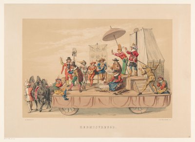 Sesta gruppo della mascherata di Utrecht nel 1856 da Willem Pieter Hoevenaar