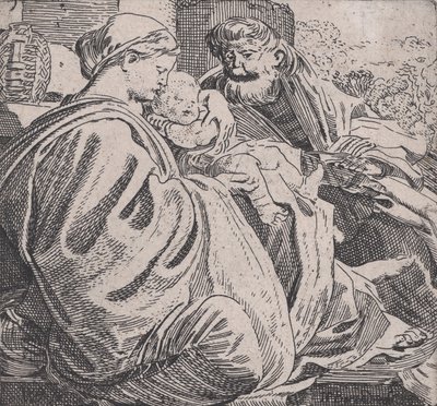 La Sacra Famiglia in Riposo da Willem Pietersz. Buytewech