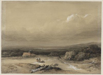 Paesaggio da Willem Roelofs (I) (signed by artist)