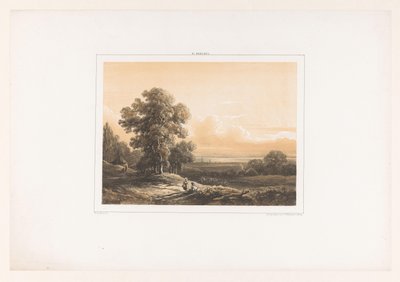 Paesaggio con due figure da Willem Roelofs (I)