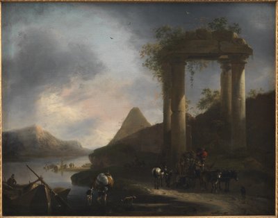 Paesaggio italiano con rovine classiche da Willem Schellinks