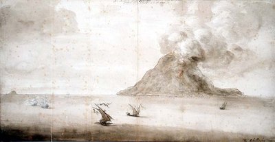 Veduta di Stromboli, c.1661-5 da Willem Schellinks