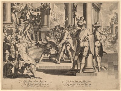 Allegoria della giustizia da Willem Swanenburgh, after Joachim Anthonisz Wtewael