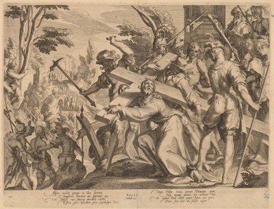 Cristo che Porta la Croce da Willem Swanenburgh, after Joachim Anthonisz Wtewael