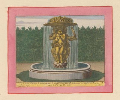 Brunnen mit einer Statue von drei Musikern, die eine Schale über ihren Köpfen tragen da Willem Swidde