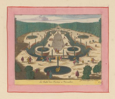 Festsaal in den Gärten von Versailles da Willem Swidde