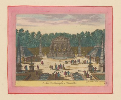 Triumphbogen in den Gärten von Versailles da Willem Swidde